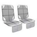 Meolsaek Car Seat Protector for Child Car Seat, Durable 600D Fabric Waterproof Car Seat Cover with Thick Pad Non-Slip BackingNo Imprints (Silver Gray-2pcs)