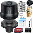 2025 Upgraded Fully Automatic Mason Jar Vacuum Sealer for Regular & Wide Mouth Canning Jars, Sous Vide Bags Vacuum Sealer, Portable Mason Jar Sealer Machine Kit, Ideal Gifts for Mom, Wife