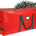 Large Christmas Tree Storage Bags Heavy Duty Tree Bags Holiday Storage Bags Protects From Moisture Or Dust,Alternative To Xmas Tree Storage Box (Red, 7.5 Ft)