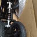 All Terrain Knee Scooter for Adults, Foldable Rolling Knee Scooter with DIY Stickers & Shock Absorber, Steerable Knee Walker for Broken Foot, Ankle Injuries & Surgery, Better Crutch Alternative (Cool Black)