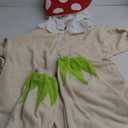 AMAMHAHAVA Mushroom Onesie Adult Halloween Mushroom Costume Fun and Cozy One-Piece Pajamas for Women and Men, XL