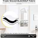 NICETOWN Pure White Door Curtain for Window, Thermal Insulated Adjustable Magnetic Blinds for Window Covering, Roman Roll Up Shade for Patio Glass Door, 1 Panel, 36 x 72 inches Long