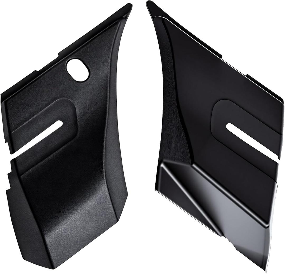 MaySpare Windshield Wiper Cowl End Panel Compatible with 2007-2013 GMC Sierra 1500 2500 3500 HD, LH & RH Side Air Inlet Grille Cover, Replaces 15946003 15946004, Black, 1 Pair