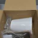 Vintage Brass Wall Sconce 1-Light, White Fabric Shade Wall Lamp Hardwired Indoor Wall Light for Bedroom Living Room Vanity Bathroom