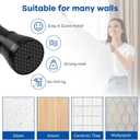 Black Tension rod 16 to 26 Inch Spring Curtain Rods No Drilling Small Rods Adjustable Tension Curtain Rod Expandable Pressure Spring Rod for Doorway,Kitchen