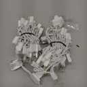 PREXTEX 100-Count Ultra Bright Christmas Lights - 20 ft Clear StringLights on White Wire - Incandescent Xmas TreeLights for Indoor and Outdoor Decorations