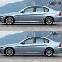 Stainless Steel Window Trim Chrome Delete for BMW E90 2006-2011 Black Window Trim Blackout Kit