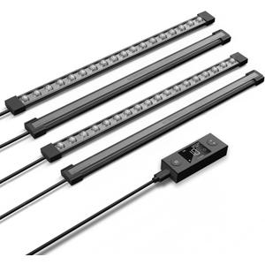 AC Infinity IONBEAM S16, Full Spectrum LED Grow Light Bars 16, Deeper Penetration Samsung LM301H EVO Diodes and Digital Dimming Timer Controller, for Veg Bloom Indoor Plants, Grow Tents, Greenhouses (Gray)