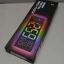 16.5" Large Digital Wall Clock with BT Sync, RGB Lights with 11 Scenes Mode Remote Control, Dual Alarms with Big LED Display, Auto DST, Temperature for Classroom Gaming