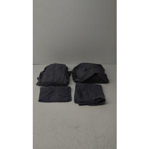 Bedsure Queen Sheet Set - 4 Pieces Soft Queen Size Sheets - Breathable & Cooling - Hotel Luxury - Easy Care Polyester Microfiber Bedding for Women, Men, Dark Grey