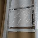 HillhutApex 2 Step Ladder, Lightweight Portable 2 Step Stool with Anti-Slip Wide Pedal, 330lbs Capacity Aluminum Ladder for Household,Office,Library(White)