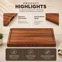4-in-1 Noodle Board Stove Cover, Lightweight Wooden Stovetop Cover and Cutting Board for Electric, Glass, and Gas Stoves, Multi-Purpose Countertop Work Surface (Natural Acacia), 31"L x 20"W
