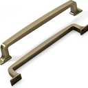 KHTUMEWARE 20 Pack 6-1/4 Inch Cabinet Handles - Antique Brass, Brushed, Drawer Pulls and Cupboard Handles