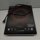 VBGK Single Burner Electric Cooktop,110V 1800W Electric Stove Top with LED Touch Control,Single electric burner 9 Power Levels, 4 hTimer, Safety Lock,Overheat protection