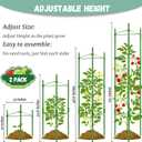 Legigo 2-Pack Tomato Cage for Garden Plant Support - Up to 48in Garden Stakes, Tomato Trellis for Potted Plants, Tomato Cages Plant Stakes for Climbing Vegetables & Flowers