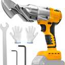 Cordless Metal Shear for DeWalt 20V Max Battery, Brushless 14GA Steel Metal Cutter with 360 Roftaiting Head, 221 Ft-Lbs Torque for Cutting Stainless Sheet, Iron, Carpet, Leather,Cardboard(NO Battery)