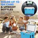 SereneLife Ultra-Tough 25-75 Quart Rotomolded Cooler Box, Holds Upto 64 Cans, Keeps Ice Up to 5 Days, Heavy-Duty Insulated Portable Ice Chest Box, Ideal for Camping, Beach, Picnics, Tailgating, etc, 75 QT