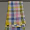 LOSIVISHE Easter Waterproof Polyester Tablecloth, Pastel Checkered Fabric Table Cover for Spring Party, Kitchen Dining Decor, Easy Care Cloth Tablecloth for Indoor Outdoor Use, W60 x L84 in