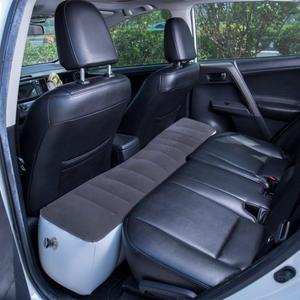 FMS Car Travel Inflatable Mattress Back Seat Gap Pad Air Bed Cushion Camping Air Couch Gray 51.18 * 10.63 * 14.57Inches