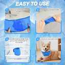 Dog Cooling Bandana  2 Pack Instant Chill Neck Scarf for Dogs, Summer Cooling Collar for Small Medium Large Pets, Reusable Breathable Nylon Ice Bandana for Outdoor Heat Relief (Medium)