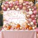 178 pcs Pumpkin Baby Shower Decorations Pink Balloons Set Fall Pumpkin Party for Girls A Sweet Little Pumpkin is On the Way Autumn Baby Shower Garland Arch Kit
