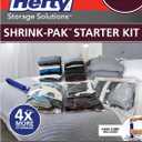 Hefty Shrink-Pak Starter Kit - 2 Large, 1 XL Cube, 1 Jumbo Vacuum Seal Storage Bag and Hand Pump  Space Saver Bags for Clothing, Pillows, Towels, or Blankets, 5 Pc Set