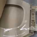 HIGHCRAFT Premium Elongated Toilet Seat with Slow-Close Design, Adjustable Hinges & Quick Removal Mechanism - Molded Plastic Toilet Seat - Fits Standard Elongated Toilets - Oval Seat in Bone/Beige