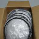 LINFIDITE 15 Pack Hat Rack Hanger Holder Organizer Closet Hanging Baseball Cap Display Storage Rack for Scarves Handbags Towels Clothes Ties Over Door Wall Mounted w Hanging Hook Black (Round Ring)