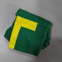 Letter T in Yellow on Green Costume Halloween Party T-Shirt, M