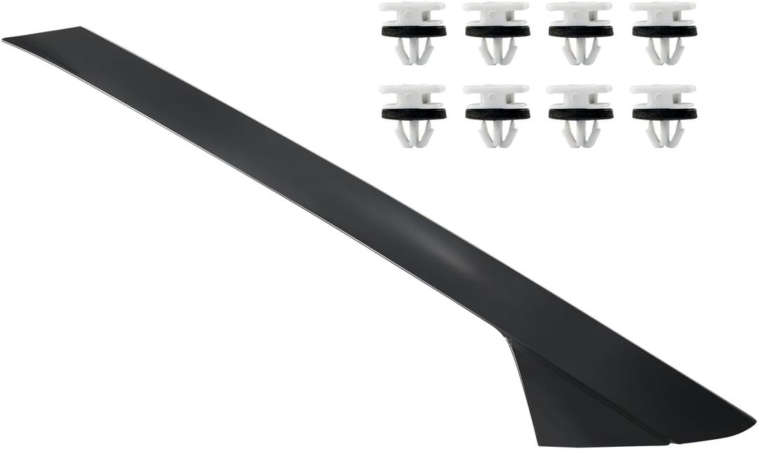 A-Pillar Molding Trim kit w/Clips Compatible with 2011-2019 Ford Explorer Right Passenger Side Outer Windshield Molding Trim Replace BB5Z-7803144-AA 926-451 BB5Z7803136AA BB5Z7803136AB BB5Z7803136BA