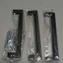 Ravinte 3 Pack 6-1/4 Inch Kitchen Square Cabinet Handles Matte Black Pulls Black Drawer Pulls Kitchen Cabinet Hardware Handles