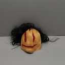 Homgaty Halloween Scary Mask with Hair - Creepy Ghost Face for Adults, Realistic Mask with Creepy Eyes & Mouth