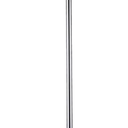 Telescopic Shower Curtain Rods [140 * 260 CM] Shower Rod Tension, Never Rust Anti-Slip Shower Curtain Rod for Bathroom Window, Adjustable Tension (Silver)