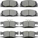 D1878 D2185 8pcs Front Rear Ceramic Brake Pads Sets Fit For 2022 2023 2024 For Honda Civic