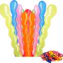 100 Pcs Latex Spiral Balloons for Assorted Boys Girls Birthday Party Balloons