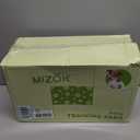 MIZOK Puppy Pads with Adhesive Tabs Green Daisy Prints Small 22x22in 100Ct
