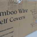Wire Shelf Covers, Bamboo Wire Rack Covers for Pantry, ClosetKitchen (4pcs, 36" W x 16" D, Natural)