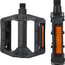 Universal Bike Pedals 9/16" Nylon Lightweight Non-Slip Bicycle Platform Pedals, Easy to Install, Fit Most Adult Mountain Bikes MTB, Durable Design