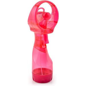 O2COOL Deluxe Handheld Battery Powered Water Misting Fan (Raspberry) (Pink)