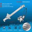 Front Left Driver Side Power Window Regulator and Motor Assembly 741-348 Compatible for 2005-2015 Nissan Frontier Xterra