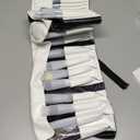 DUcare Professional Makeup Brushes Set 31Pcs Panda Series Makeup Brush Set Kabuki Foundation Blending Face Powder Blush Concealers Eye Shadows With Leather Case Organizer (white and Black)