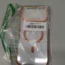 DEERLAMN Strong Magnetic Case for iPhone 17 Pro Max 6.9-Inch,[Compatible with Magsafe][Military Grade Drop Protection] Clear Slim Shockproof Protective Phone Cover-Transparent+Orange