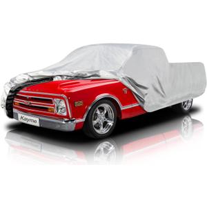 Kayme 6 Layers Truck Cover Waterproof All Weather, Heavy Duty Outdoor Pickup Cover Sun Uv Rain Protection, Universal Fit Most Regular Cab Short Bed Chevy C10 S10 Ford F100 etc. Length Up to 206 inch.