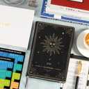 2026 Planner - Planner 2026, Jan 2026 - Dec 2026, 5.75" x 8.25", 2026 Weekly and Monthly Planner, Faux Leather planner 2026 with Back Pocket & 40 Notes Pages - The Sun (Black)