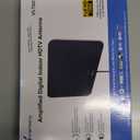 TV Antenna Indoor, Digital Amplified Indoor HDTV Antenna, 1080p VHF UHF Television Local Channels Detachable Signal Amplifier and 16.5ft Long Coax Cable (Black)