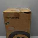 VIVOHOME Stadium Seats with Back Support and Cushion, 2 Pack Portable Bleacher Chairs with Cup Holder and Shoulder Strap, 18.1 x 14.0 x 17.1 in