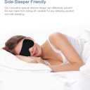 4 x Gentle No Pressure Sleep Mask | Innovational Design No Strap Sleep Eye Mask for Sleeping, Light Blocking Sleeping Mask Blindfold for Travel Yoga Nap, Side-Sleeper