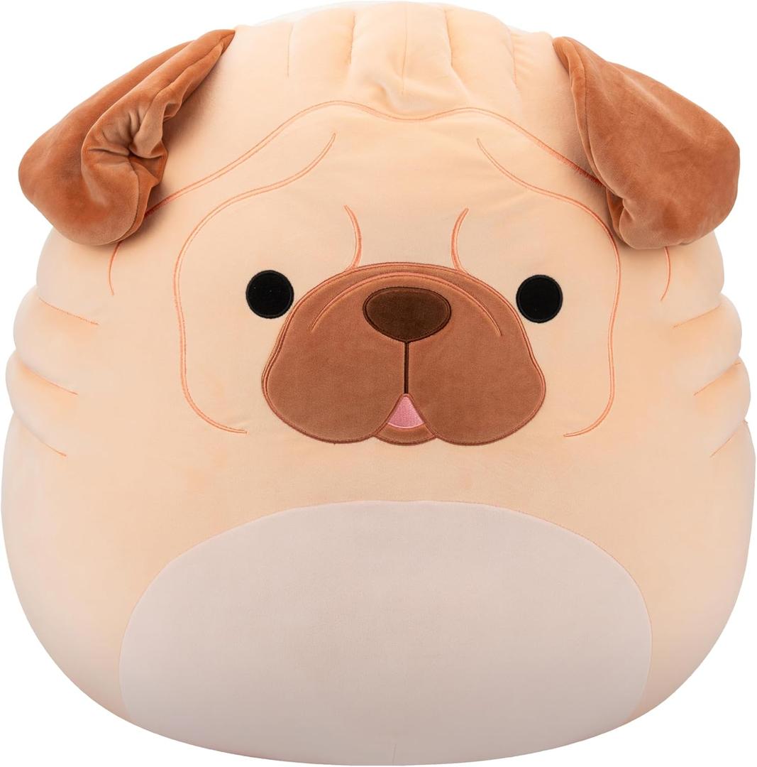 Squishmallows Original 24in Morton The Brown Shar Pei Dog  Official Jazwares Plush (Jumbo)