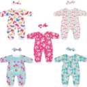 18-22 inch Doll Clothes and Accessories with Headband 5-Packs for 18-22 inch Doll (Not Include Doll)
