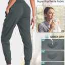 Women's Hiking Cargo Pants Quick Dry Lightweight Elastic Waist Outdoor Trail Safari Golf Casual (Gray, S)